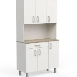 Buffetkast Gabe-Kronberg eik/mat wit