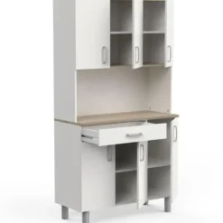 Buffetkast Gabe-Kronberg eik/mat wit