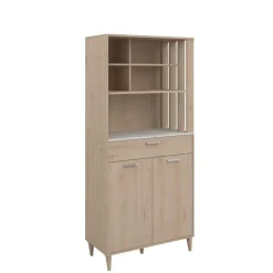 Buffetkast Galatee met 2 deuren & 1 lade - eikdecor/wit