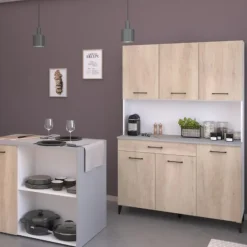 Buffetkast Maleficent met 6 deuren & 1 lade - eikdecor