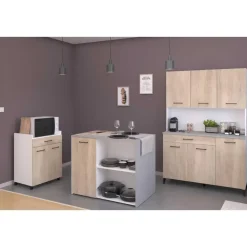 Buffetkast Maleficent met 6 deuren & 1 lade - eikdecor