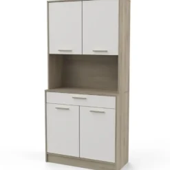 Buffetkast Romanie-Kronberg eik/mat wit