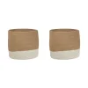 BULANIK - Mand set van 2 - Beige/Wit - Jute