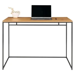 Bureau - eiken look met zwart frame