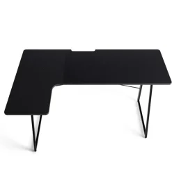 Bureau - Game bureau - Hoekbureau - 160 x 100 x 75 - Zwart