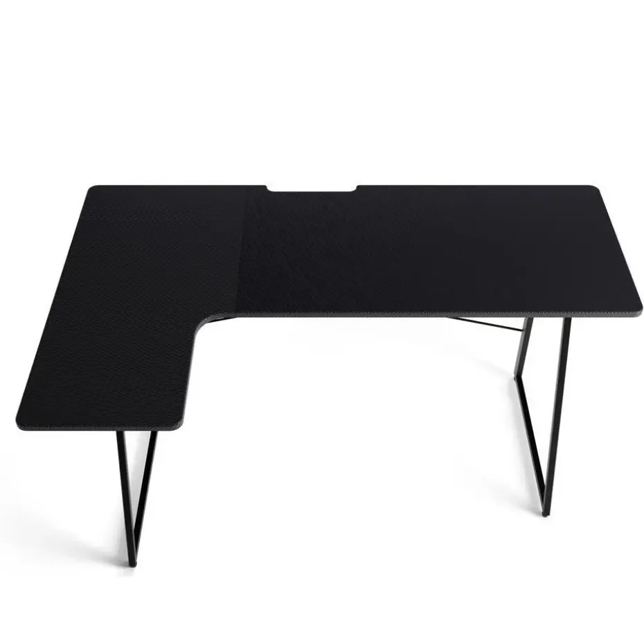 Bureau - Game bureau - Hoekbureau - 160 x 100 x 75 - Zwart