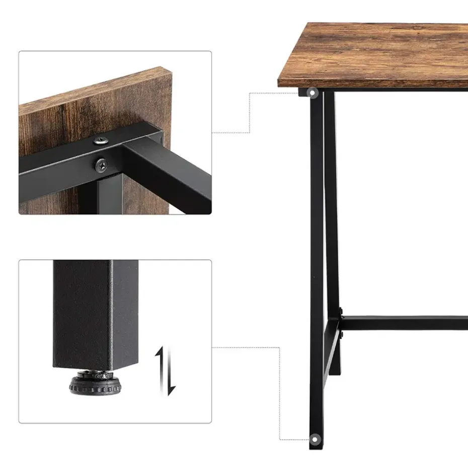 Bureau - vintage - 100x75x50 cm - vintage bruin