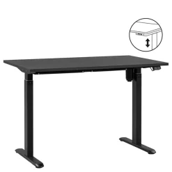 Bureau Homeworx zit/sta elektrisch verstelbaar - zwart/zwart - 75/118x120x70 cm