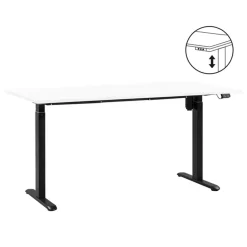 Bureau Homeworx zit/sta elektrisch verstelbaar - wit/zwart - 75/118x160x80 cm