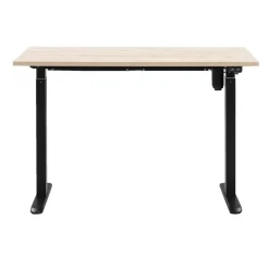 Bureau Homeworx zit/sta elektrisch verstelbaar – eikenkleur/zwart - 75/118x120x70 cm