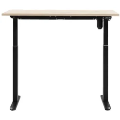 Bureau Homeworx zit/sta elektrisch verstelbaar – eikenkleur/zwart - 75/118x120x70 cm