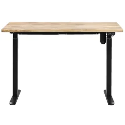 Bureau Homeworx zit/sta elektrisch verstelbaar – mangohout/zwart - 75/118x120x70 cm