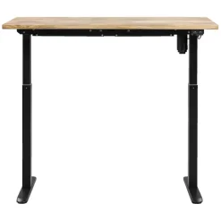 Bureau Homeworx zit/sta elektrisch verstelbaar – mangohout/zwart - 75/118x120x70 cm