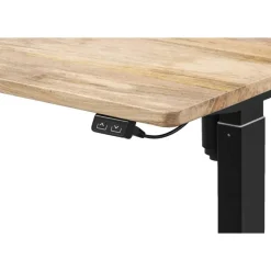 Bureau Homeworx zit/sta elektrisch verstelbaar – mangohout/zwart - 75/118x120x70 cm