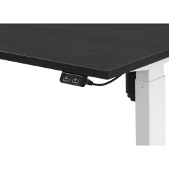 Bureau Homeworx zit/sta elektrisch verstelbaar - zwart/wit - 75/118x160x80 cm