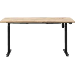 Bureau Homeworx zit/sta elektrisch verstelbaar – mangohout/zwart - 75/118x160x80 cm