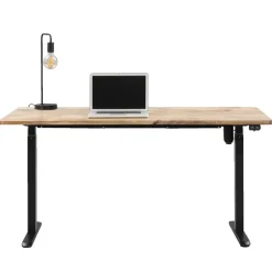 Bureau Homeworx zit/sta elektrisch verstelbaar – mangohout/zwart - 75/118x160x80 cm