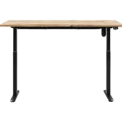 Bureau Homeworx zit/sta elektrisch verstelbaar – mangohout/zwart - 75/118x160x80 cm