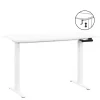 Bureau Homeworx zit/sta handmatig verstelbaar - wit/wit - 75/118x120x70 cm