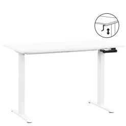 Bureau Homeworx zit/sta handmatig verstelbaar - wit/wit - 75/118x120x70 cm