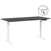 Bureau Homeworx zit/sta handmatig verstelbaar - zwart/wit - 75/118x160x80 cm