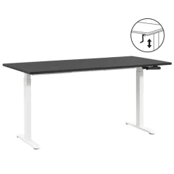 Bureau Homeworx zit/sta handmatig verstelbaar - zwart/wit - 75/118x160x80 cm