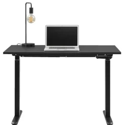 Bureau Homeworx zit/sta handmatig verstelbaar - zwart/zwart - 75/118x120x70 cm