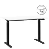Bureau Homeworx zit/sta handmatig verstelbaar - wit/zwart - 75/118x120x70 cm