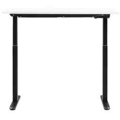 Bureau Homeworx zit/sta handmatig verstelbaar - wit/zwart - 75/118x120x70 cm