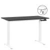 Bureau Homeworx zit/sta handmatig verstelbaar - zwart/wit - 75/118x120x70 cm