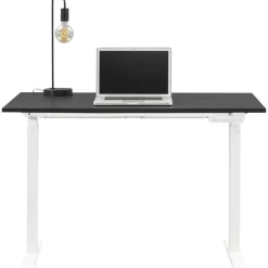 Bureau Homeworx zit/sta handmatig verstelbaar - zwart/wit - 75/118x120x70 cm