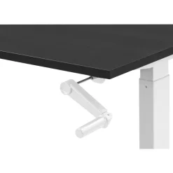 Bureau Homeworx zit/sta handmatig verstelbaar - zwart/wit - 75/118x120x70 cm
