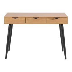 Bureau Montijo - eiken/zwart - 77,1x110x50 cm