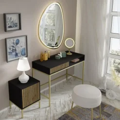 Bureaucontainer Ravenna -/Zwart mat/Artisan - Metall - 41x40x55 cm