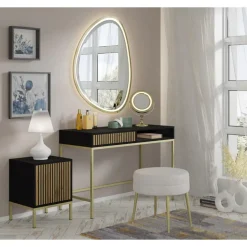 Bureaucontainer Ravenna -/Zwart mat/Artisan - Metall - 41x40x55 cm