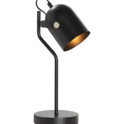 Bureaulamp Senn - zwart metaal - 39xØ17,5 cm