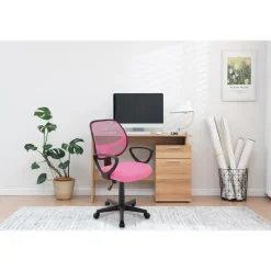 Bureaustoel Buritos - Solide, Verstelbaar en Ergonomisch - Roze