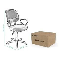 Bureaustoel Buritos - Solide, Verstelbaar en Ergonomisch - Lila