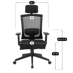 Bureaustoel Joy comfort - Voldoet aan NEN-EN 1335 norm - Zwarte stervoet