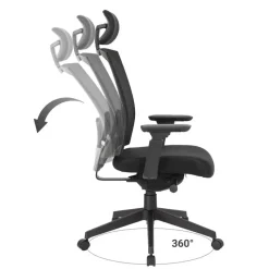 Bureaustoel Joy comfort - Voldoet aan NEN-EN 1335 norm - Zwarte stervoet