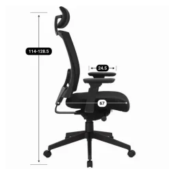 Bureaustoel Joy comfort - Voldoet aan NEN-EN 1335 norm - Zwarte stervoet