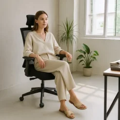 Bureaustoel Joy comfort - Voldoet aan NEN-EN 1335 norm - Zwarte stervoet