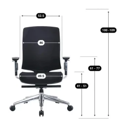 Bureaustoel Montana - Zwart - Voldoet aan NEN-EN 1335 norm