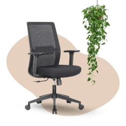 Bureaustoel Napoli met zitdiepteverstelling - NEN-EN 1335