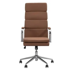 Bureaustoel Nikki - PU - cognackleur