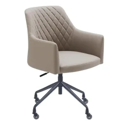 Bureaustoel Vitoria - Taupe - PU-leer