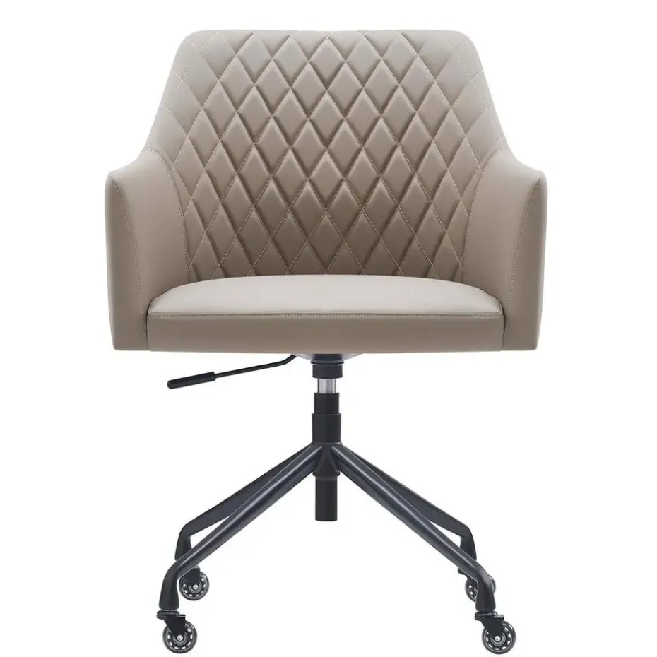 Bureaustoel Vitoria - Taupe - PU-leer