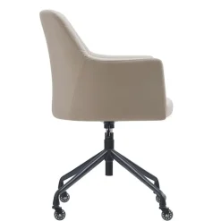 Bureaustoel Vitoria - Taupe - PU-leer