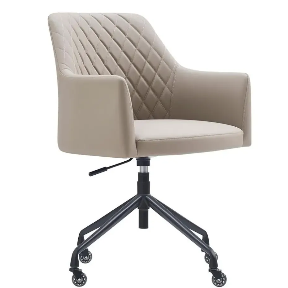 Bureaustoel Vitoria - Taupe - PU-leer