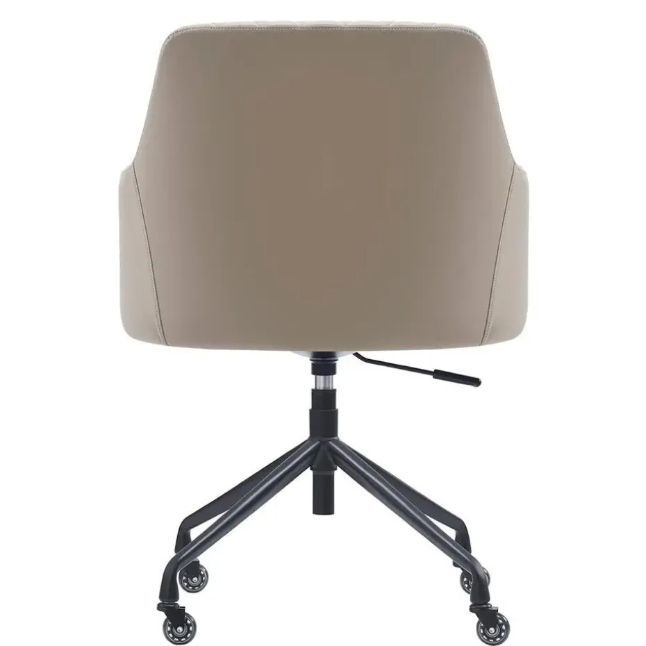 Bureaustoel Vitoria - Taupe - PU-leer